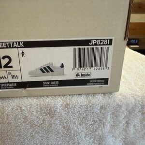 Adidas Streettalk White Sneakers with Dark Green Accents